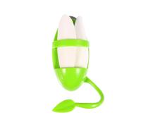 COOPHYA 2pcs Bird Chew for Parrots with Plastic Rack Hanger, Cuttlefish Bone for Cockatiels, Promotes Clean Healthy Teeth and Supports Pet Growth, Suitable for Bunny and Chinchillas