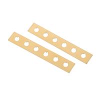 COOPHYA 2pcs Brass Ball-end String Protector and Acoustic Bridge Plate Guard for Acoustic Guitar Bridge Pin Repair, Offering Structural Stability and Precise Fit for Luthier Repair