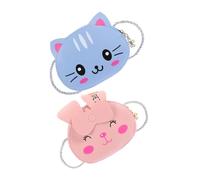 COOPHYA 2pcs Crossbody Bag for Adorable Cartoon Mini Shoulder Pouch with Capacity Practical Storage for Boys and Carry Lovely Bags in Pink and Blue