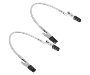 COOPHYA 2pcs Double Ended Clamps Wire Holding Tool 230mm Stainless Steel Aluminium Alloy Rubber Coating Flexible Adjustable Design Suitable for Single Person Use Crafting and Home Projects