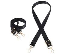 COOPHYA 2pcs Elastic Horse Blanket Leg Straps Adjustable Length Nylon with Metal Double Swivel Snap Hooks Secure Fastening for Horse Farms and Competition Black