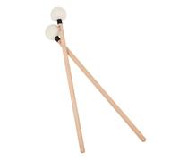 COOPHYA 2pcs Felt Drumsticks Wooden Handle Reliable Snare Drum Mallet Hammers for Percussion Instruments Black