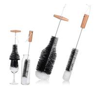 COOPHYA 2pcs Fireplace Chimney Brushes Sturdy Wood Handle Extended Reach Wire Brush for Cleaning of Chimneys Grills and Ovens Versatile Fireplace Cleaning Tools