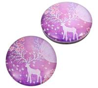 COOPHYA 2pcs Gem Art Fixing Tools Locator Set for Cross Stitch Embroidery, Purple Manual Gem Drawing Holders for Mosaic Craft Supplies