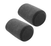 COOPHYA 2pcs Gray Flocked Sponge Microphone Windscreen Cover Compatible with Fifine K688 Mic Accessories Pop Filter for Recording Streaming and Karaoke