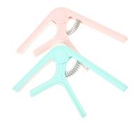 COOPHYA 2pcs Guitar Capo Electric Tuner Lightweight Clip Capo for Acoustic Guitar Ukulele Easy to Use Portable Music Accessory Green