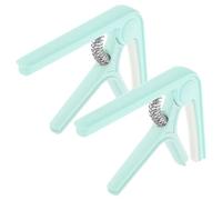 COOPHYA 2pcs Guitar Capos for Electric Acoustic Spring Tension Clip Tuner for Ukulele Sturdy Guitar Accessories Slip Particles
