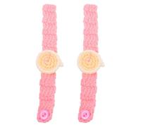 COOPHYA 2pcs Hand-woven Woolen Yarn Braided Bracelets for Men and Women, Comfortable and Breathable Hand-knitted Watch Strap, Unisex Personality Jewelry for Banquet or Shopping