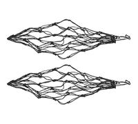 COOPHYA 2pcs Hanging Hay Nets for Horses Slow Feeders Made of Iron and Polyester for Stable Feeding, Protecting from Urine and Feces, Keeping Stable Area Clean, Suitable for Horse Feeding