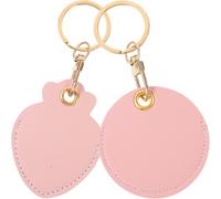 COOPHYA 2pcs Induction Access Card Holder RFID Card Cover 4.13x2.16x0.20in Small Compact Pu Material Keychain Structure Design Can Be Hung Anywhere for Access Key