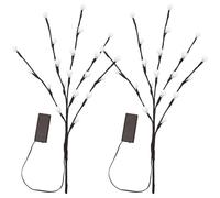 COOPHYA 2pcs LED Branch Lights Battery Operated Lighted Branches for Vase Decoration Black Plastic Night Light Simple Structure for Bedroom Decoration and Home