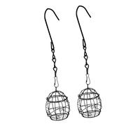 COOPHYA 2pcs Outdoor Hanging Bird Feeders Durable Practical Bird Feeding Cage for Garden Backyard Patio