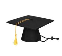 COOPHYA 2pcs Pet Graduation Doctor Hat and Bow Tie Set for Dogs and Cats, Black Collar Accessory for Pet Party Supplies and Puppy Graduation Celebration