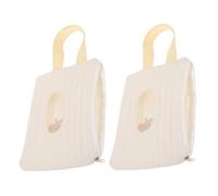 COOPHYA 2pcs Portable Wipe Dispenser Lightweight and Wet Wipes Holder for Diaper Bag Travel-Friendly Container for Nursery and Bathroom Use Refillable Design
