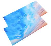 COOPHYA 2pcs PVC Ceiling Light Filters Reusable Decorative Light Covers Elegant Sophisticated Design for Classroom and Office Lighting