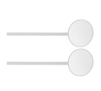 COOPHYA 2pcs Round Shaped Handheld Makeup Mirror for Lash Inspection Portable Eyelash Mirror for Salon Use