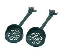COOPHYA 2pcs Small Pet Scoop for Hamster Bedding and Animal Poop Scooper with Ergonomic Handle, Multifunctional Plastic Cleaning Tool for Hamster Sand Bath and Cage Maintenance