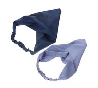 COOPHYA 2Pcs Soft Elastic Triangle Hair Scarves for Women Versatile Bandana Headbands with Comfortable Lightweight Easy to Wear for Casual and Formal Styles