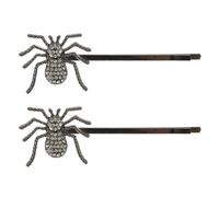COOPHYA 2pcs Spider Hair Clips for Rhinestone Bobby Pins Small Black Iron Hair Pins