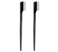 COOPHYA 2pcs Steel Needle Eyebrow Comb and Eyelash Separator, Dense Teeth Brow Grooming Tool for Precise Eyebrow and Lash Shaping, Portable Makeup Accessory for Eye Beauty