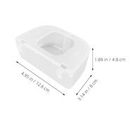 COOPHYA 2Pcs Transparent Quail Feeder with Flip Cover for Bird Cages Lightweight Cage Feeder Bowl for Pigeons Parrots Cockatiels Easy to Install and Clean Reusable Bird Food and Water