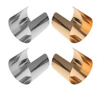 COOPHYA 2PCS Wide Open Cuff Bangle Bracelets Set, Metal Adjustable Gold and Silver Smooth Surface Wrist Wrap Jewelry for Women and, Stylish Upper Arm Punk Accessories