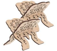 COOPHYA 2pcs Wooden Book Display Holder Book Stand Cooking Stand Simple Elegant Design Without Burrs Comfortable to Use for Students and Painters