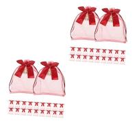 COOPHYA 2sets Organza Drawstring Pouches for Wedding Favors Jewelry Bags Party Bags for Guests Engagements Birthdays and Special Occasions 20pcs*2