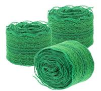 COOPHYA 3 Rolls Lace Ribbon Trim for DIY Sewing Crafts, 10 Meters Green Polyester and Cotton Lace with Lovely Lacework Side Design, for Bridal Wedding and Decorative Home Textiles