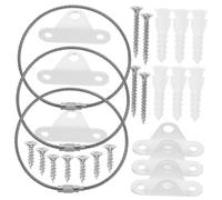 COOPHYA 3 Sets Furniture Anchors Straps for Cabinets Furniture Easy Installation Stainless Steel Cold Rolled Steel Included