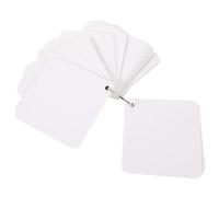 COOPHYA 300 Sheets Blank Cards Paper Cards 3.07x3.07x0.00in Portable Creative Design with 6pcs Rings for Making and Notes