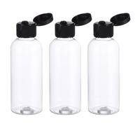 COOPHYA 30pcs 80ml Refillable Travel Bottles Set, Lightweight Black Pet and Pp Empty Shampoo and Lotion Containers, Portable for Suitcase and Sports Bag Use