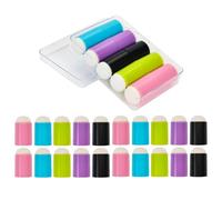COOPHYA 30pcs Dotting Pen Tip Soft Shadow Pen Sponge Head 1.18x0.75x0.75in Easy to Operate Reusable Replacement for DIY Professional Use Nail Accessories