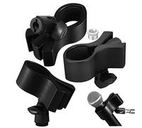 COOPHYA 3pcs Adjustable Mic Clip Holders for Microphones with Iron Screw Adapters Easy to Install Compatible with Microphones for Broadcasting Recording Studios