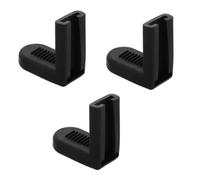 COOPHYA 3pcs Black Rubber Drum Hanger Snare Drum Replacement Claw Hooks for Set Accessories Anti-slip Snare Stand Hooks Suitable for Mounting and Bass Anchor System