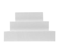 COOPHYA 3pcs Foam Cake Models Practicing Cake Model Flexible Smooth to Use White Practice