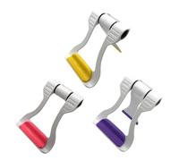 COOPHYA 3pcs Foldable Phone Stand Portable Multi-angle Adjustable Tablet Holder Mount for Smartphones and Devices with Anti-slippery Plastic Design for Sofa and Journey Use Random Color