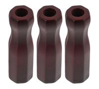 COOPHYA 3pcs Foosball Table Replacement Handles Wood Non-slip Octagon Grip 4.91 Inch Burgundy Table Soccer Accessories for Home Game Room