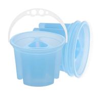 COOPHYA 3pcs Paint Brush Washer: Multi-Compartment Paint Brush Cleaning Bucket Plastic Rinse Cup for Artists and Students for Outdoor Sketching and Art Classes