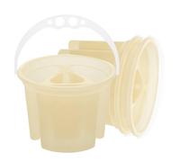 COOPHYA 3pcs Paint Brush Washer: Multi-Compartment Paint Brush Cleaning Bucket Plastic Rinse Cup for Artists and Students for Outdoor Sketching and Art Classes