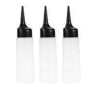 COOPHYA 3pcs Refillable Hair Dye Bottles for Salon Use 150ml Pp Material Shampoo Bottles with Easy Squeeze Design for Applying Hair Colour and Scalp