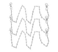 COOPHYA 3pcs Silver Metal Punk Waist Chains for Men and Women, Vintage Thorny Pants Chain Belt with Comfortable Fit, Versatile Use for Clubbing and Parties