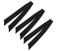 COOPHYA 3pcs Sports Tie Headbands for Workout and Running, Polyester Material, Black Colour, Easy to Carry and Store, Not Easy to Fade Or Deform, Creative and Fashionable Hairbands