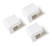 COOPHYA 3pcs Wall Toothpaste Clip Holder Abs Nail-Free Design Easy to Install White Hanging Toothpaste Holder for Household Bathroom Storage Organizer