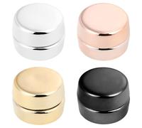 COOPHYA 4 Pairs Decorative Hijab Pins Magnetic Buttons for Clothing Elegance Alloy Electroplated Surface No Pins Friendly to Fabrics for Evening Parties Round-shape 0.35x0.35x0.12in