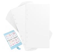 COOPHYA 40 Sheets Decal Holder Binder Stickers Collection Paper for Teens Adults White Reusable Thickened Fine Workmanship Unique Structure Release Paper for Scrapbooking Storage