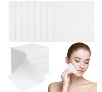 COOPHYA 400pcs Non-woven Fabric Makeup Remover Pads with Good Abrasion Resistance for Deep Cleansing and Skin Care, White Soft Pads Suitable for Makeup Removal and Facial Cleansing