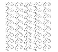 COOPHYA 40pcs Steel Wire Cage Door Hooks for Breeding Equipment Creative Stylish Hooks for Chicken Wire and Screw Applications