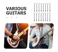 COOPHYA 48pcs Banjo Hook Banjo Parts Silver Metal Set Precision Design Comprehensive Repair Support Professional Repair Technicians Enthusiasts