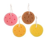 COOPHYA 4pcs Bath Sponge Mesh Pouf Shower Body Puff for Exfoliating and Cleansing Skin Soft and Bathing Accessories for Women and Men
